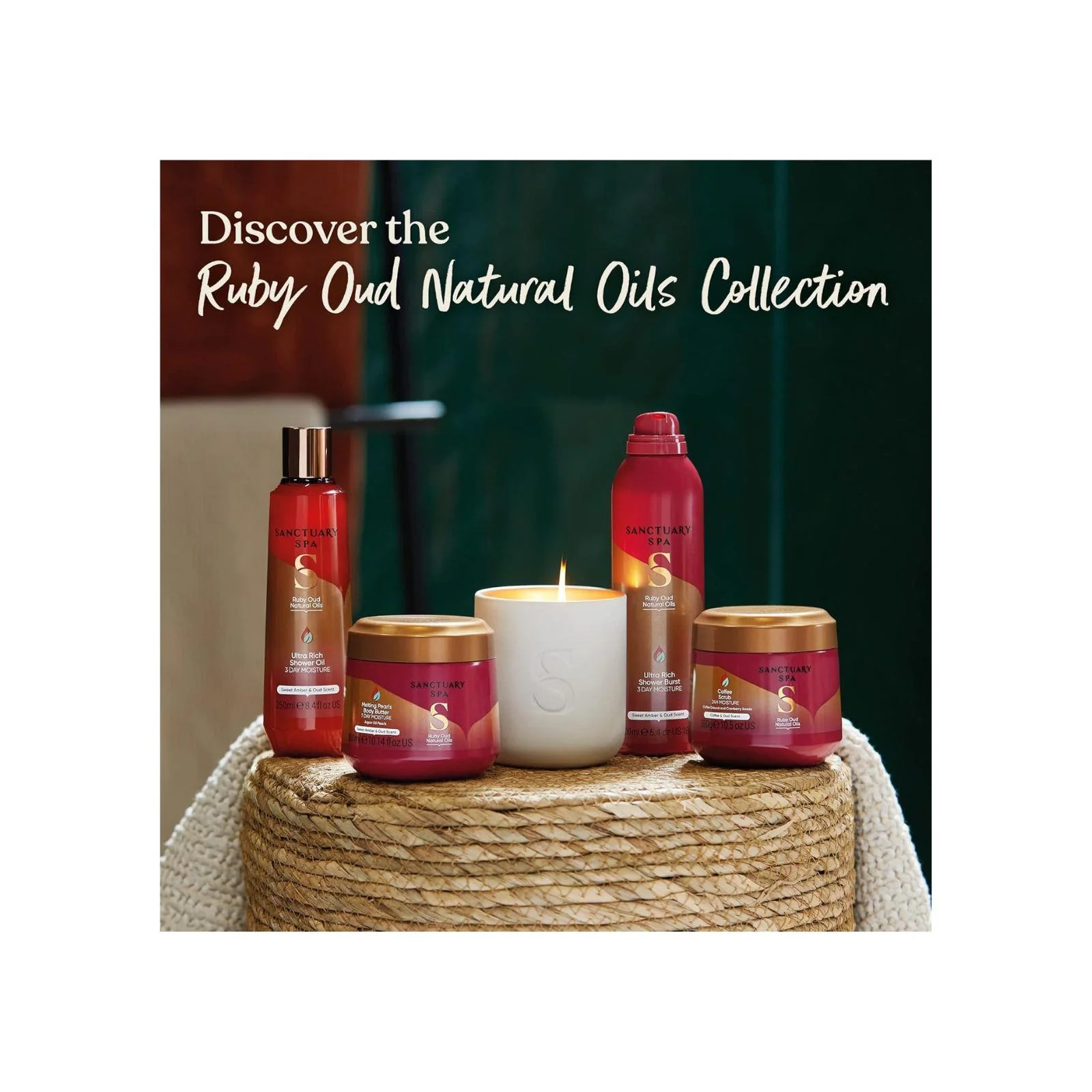 Sanctuary Spa Ruby Oud Coffee Body Scrub 300g - Image 6