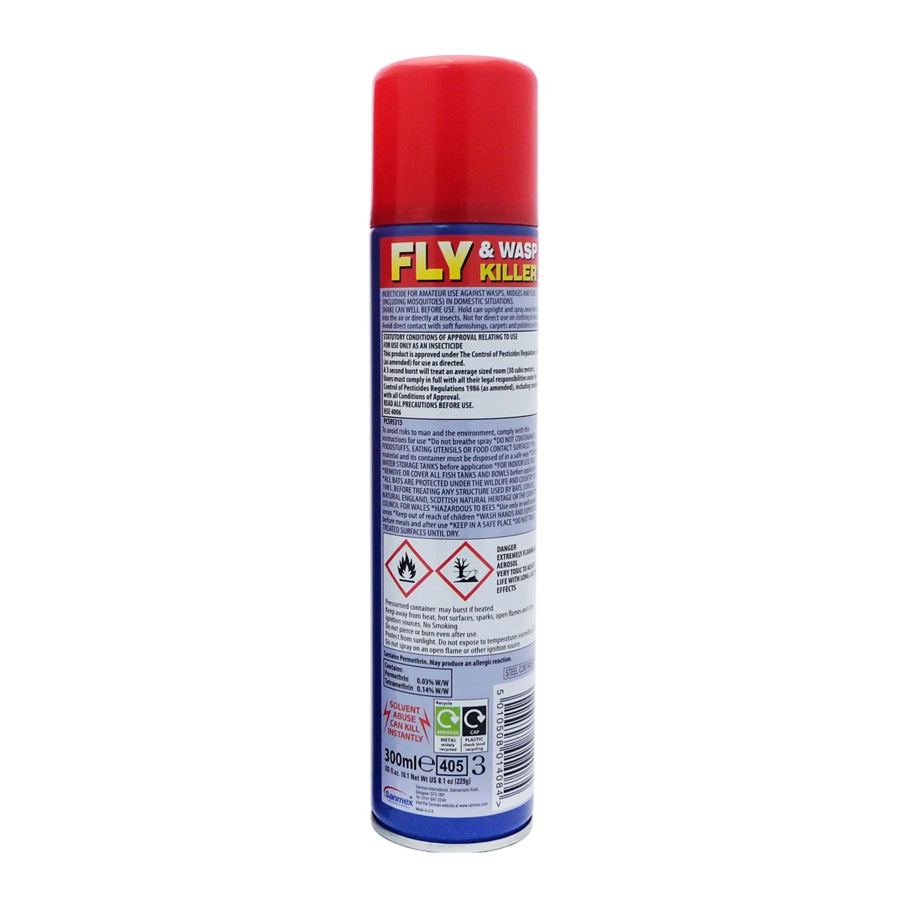 Sanmex Fly & Wasp Killer Sprays 300ml - Image 3