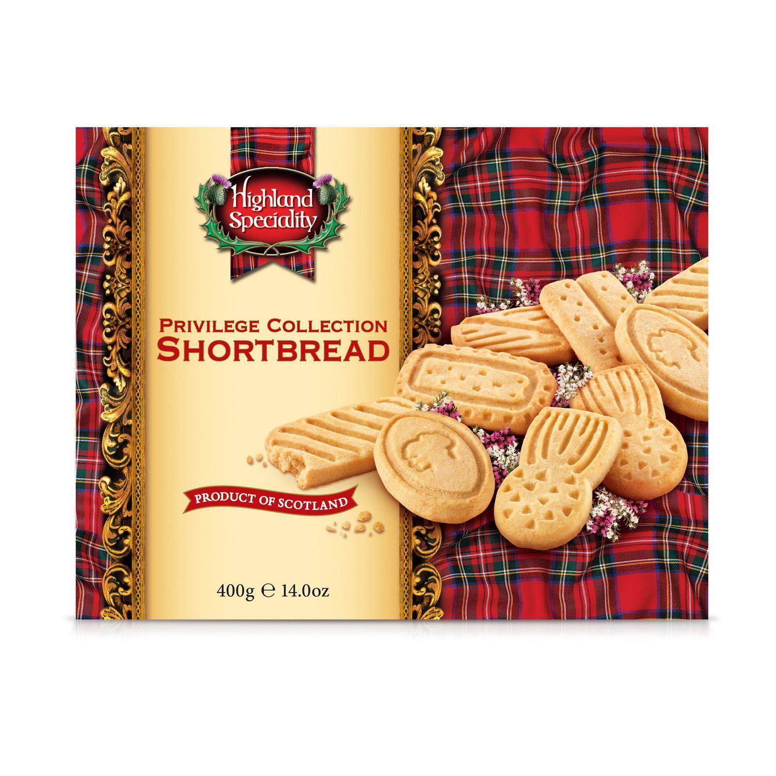Scottish Shortbread Selection 400g (Box of 18)