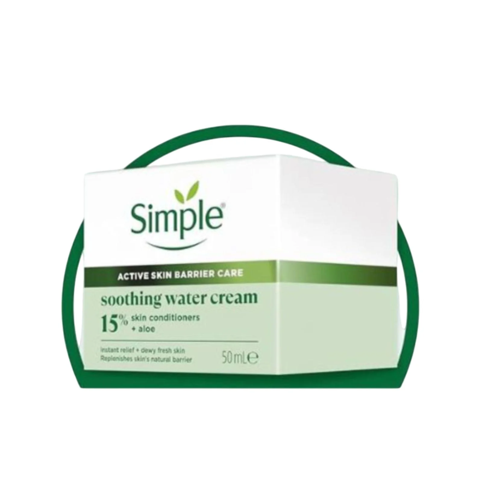 Simple Soothing Water Face Cream facial moisturiser with 15% skin conditioners, aloe and hydrates dry, sensitive skin 50ml