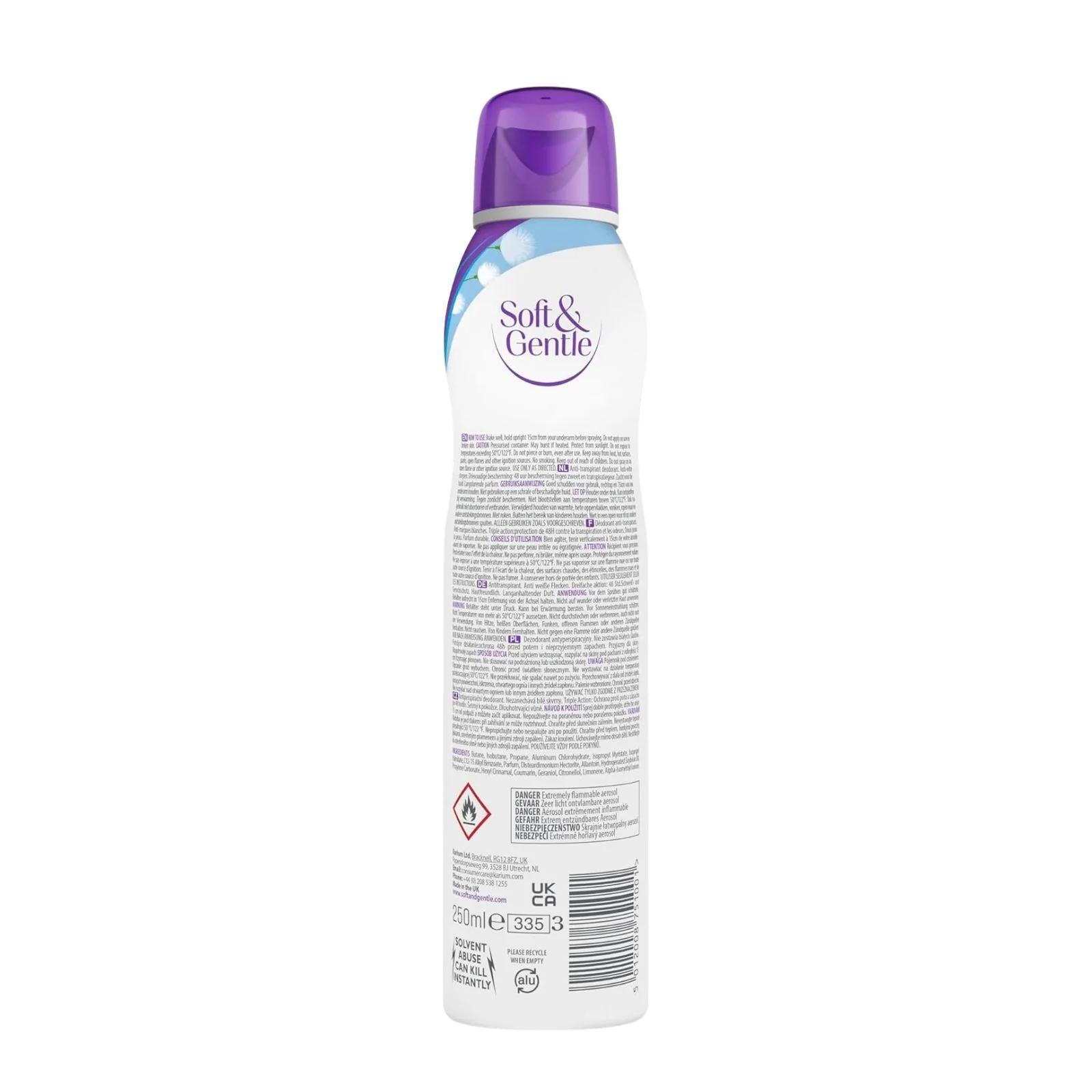 Soft & Gentle Cotton Touch Anti-Perspirant Deodorant Spray, 250ml - Image 2