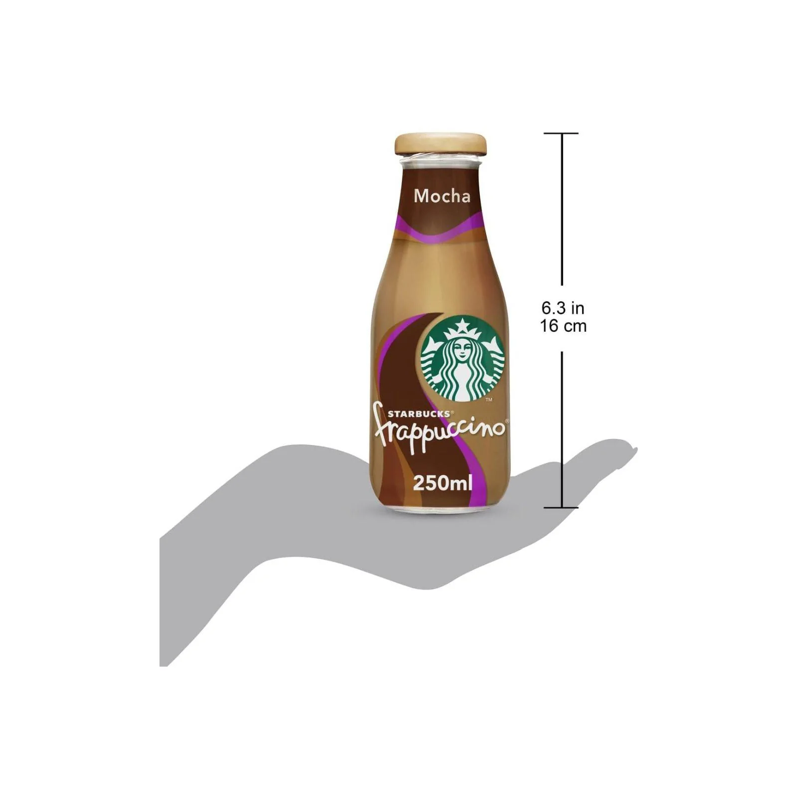 STARBUCKS Frappuccino Mocha Chocolate Flavour Low fat Coffee Drink Bottle 250ml (Box of 8) - Image 5