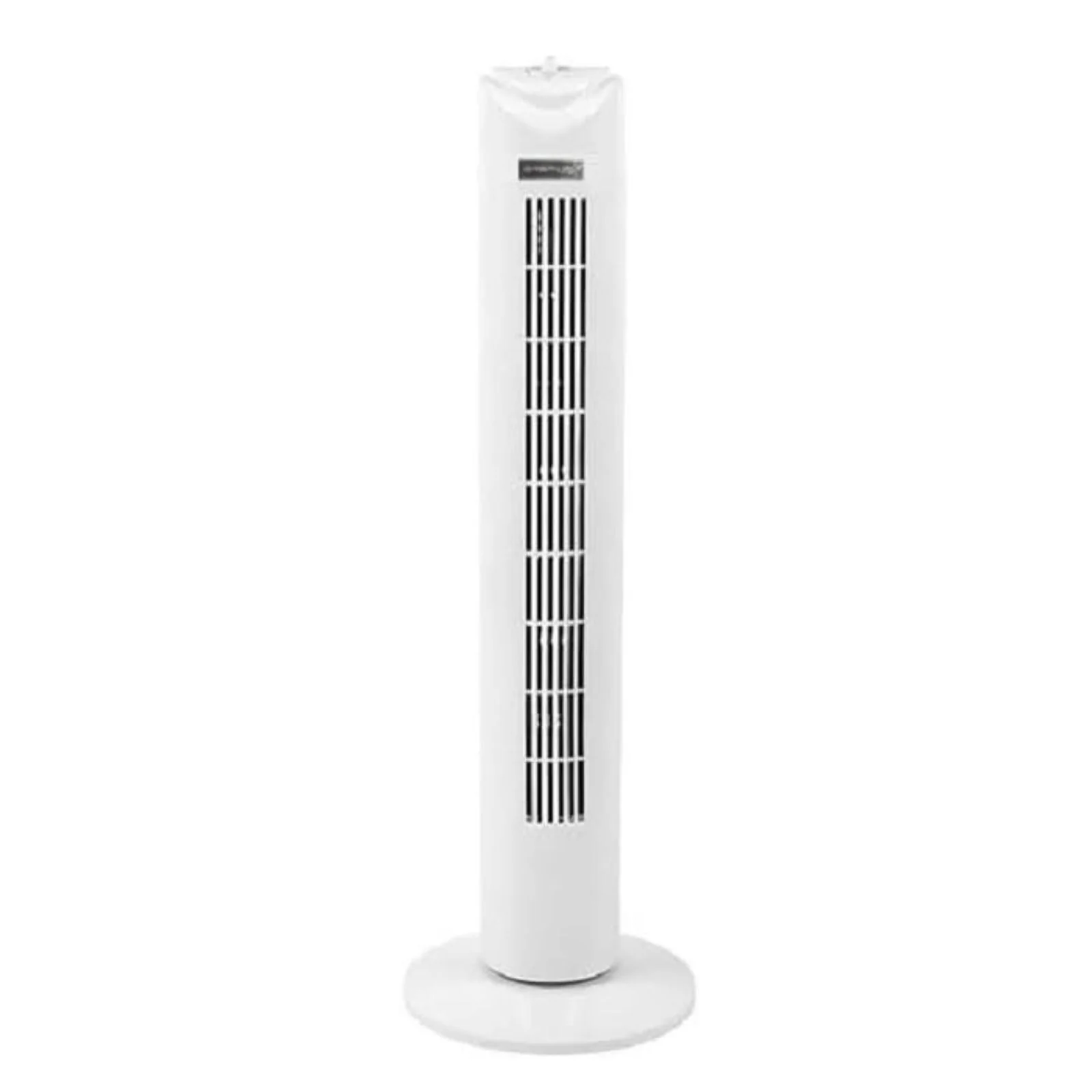Status Tower Fan, Portable Oscillating Fan, 3 Speed Adjustable Angle Tower, White, 32 Inch