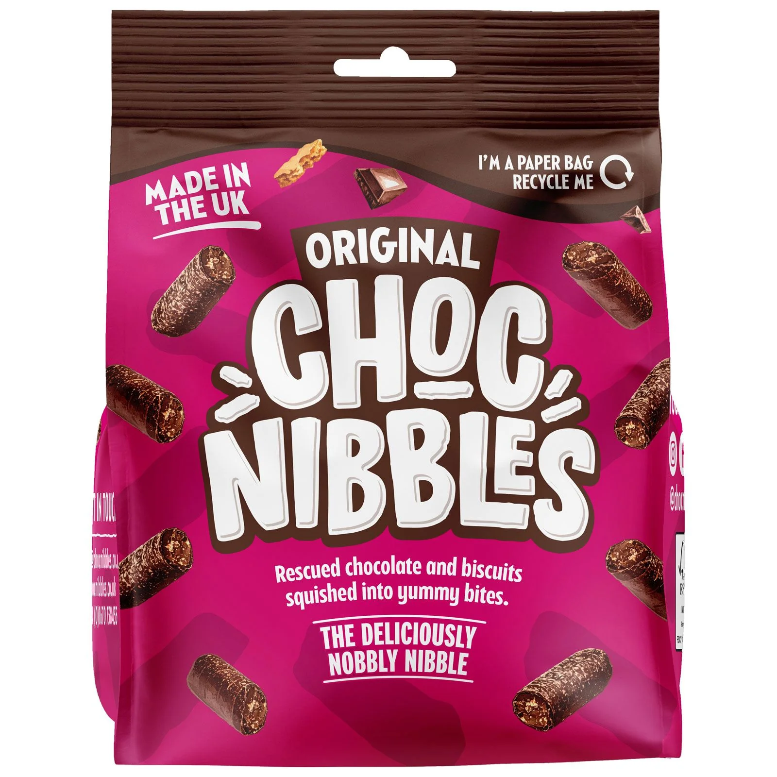 Sweet Dreams Original Choc Nibbles Pouch (12 x 135g) - Image 2