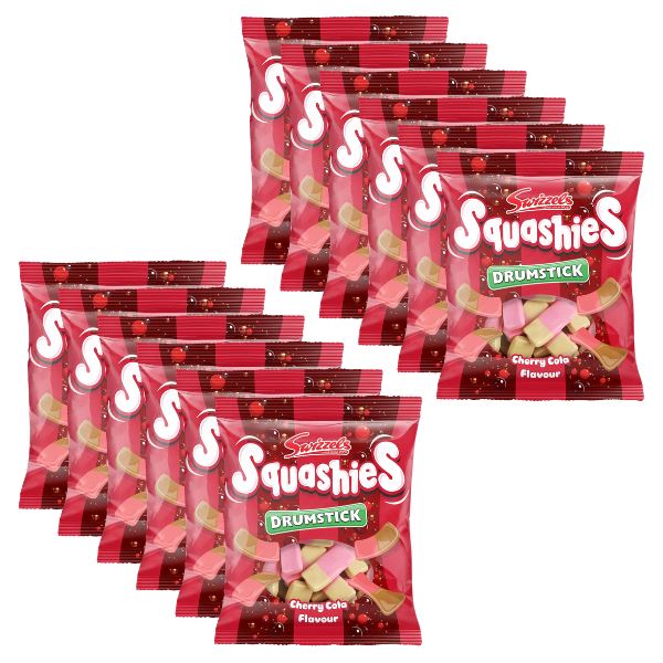 Swizzels Squashies Cherry Cola Sweets Sharing Bag (12 x 140g)