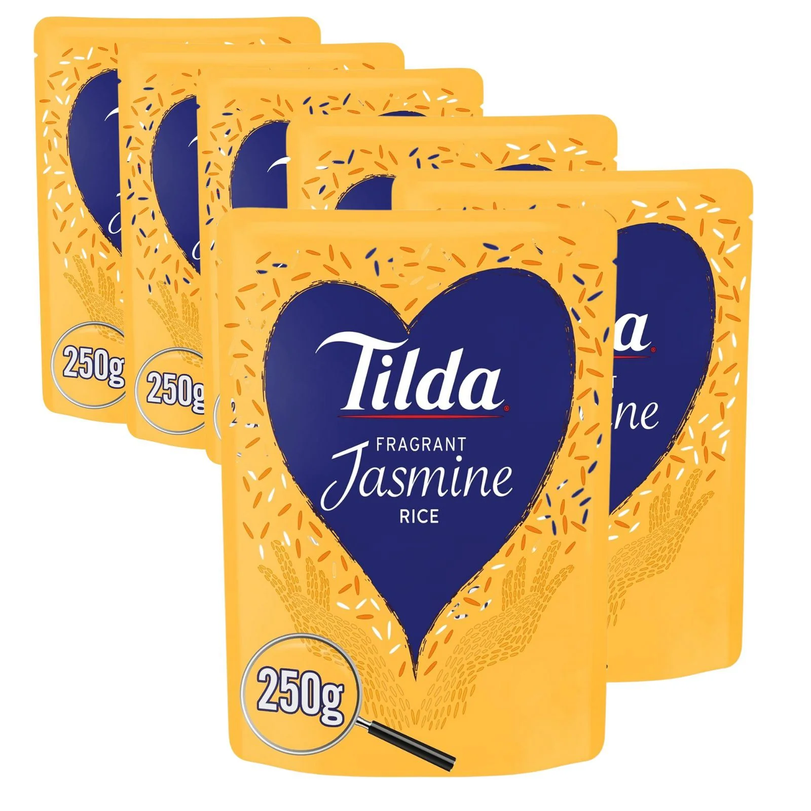 Tilda Microwave Fragrant Jasmine Rice 250g (Box of 6)