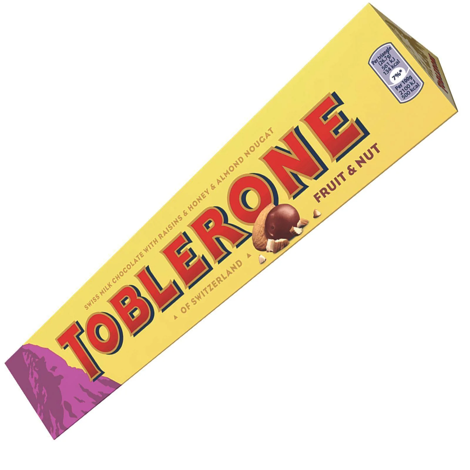Toblerone Fruit & Nut Chocolate Bar 360g (Box of 10)