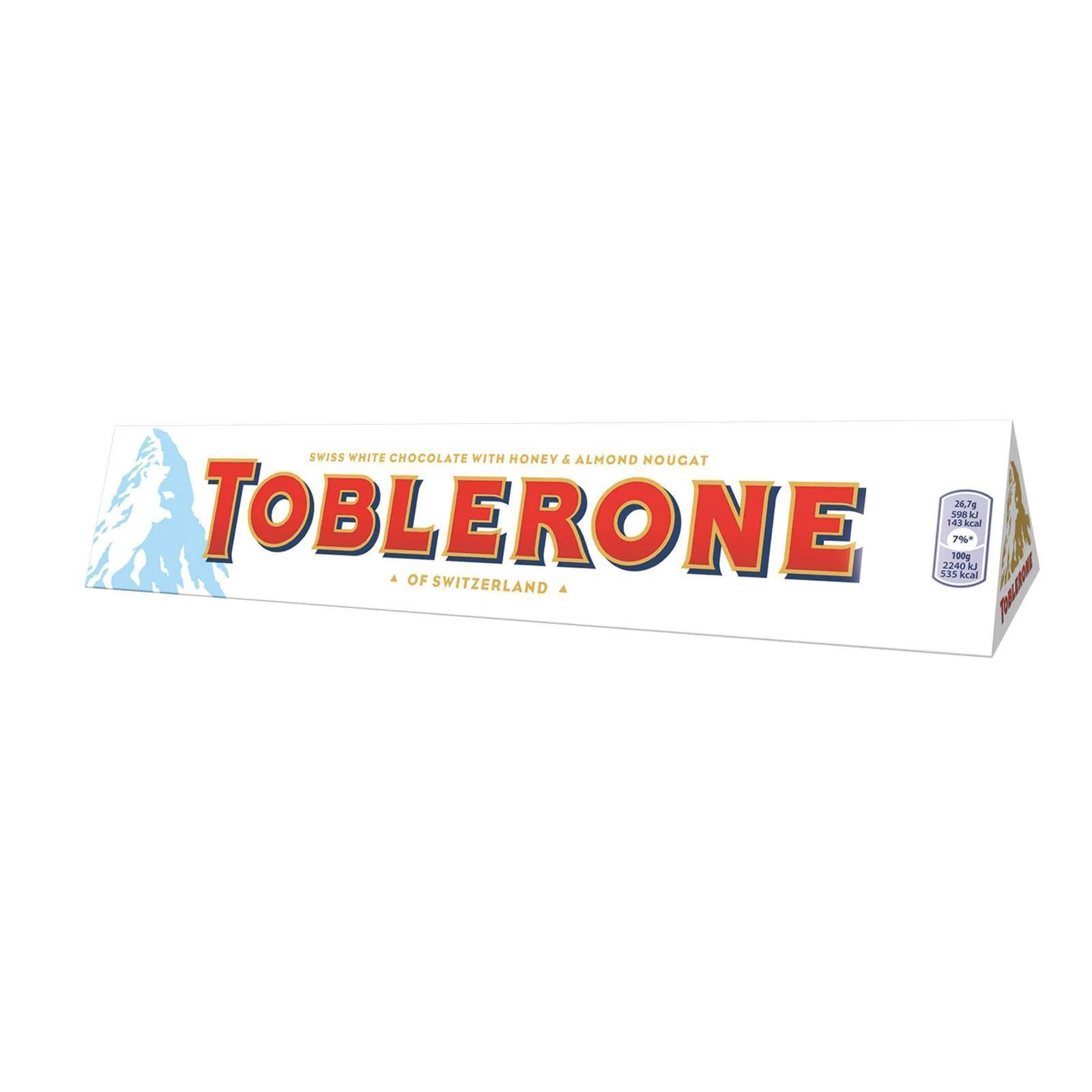Toblerone White Chocolate 360g (Box of 10)
