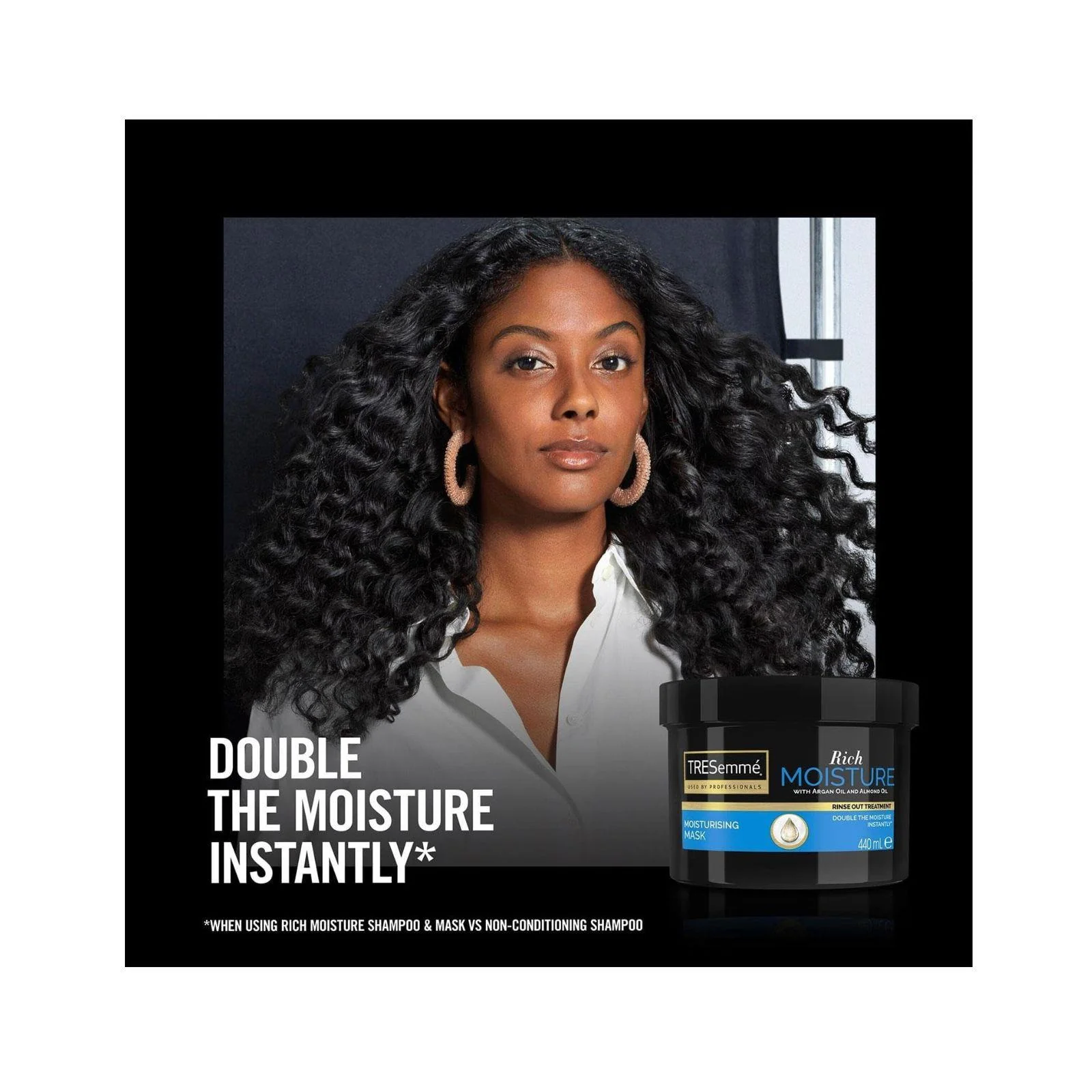 TRESemme Rich Moisture Hair Mask Argan Oil and Almond Oil Moisturising and Hydrating 440ml - Image 4