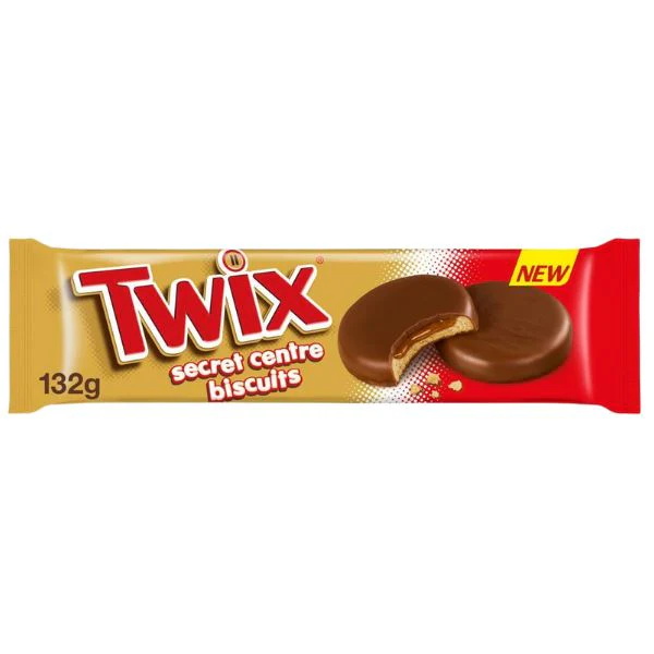 Twix Secret Centre Chocolate & Caramel Biscuits (12 x 132g) - Image 2