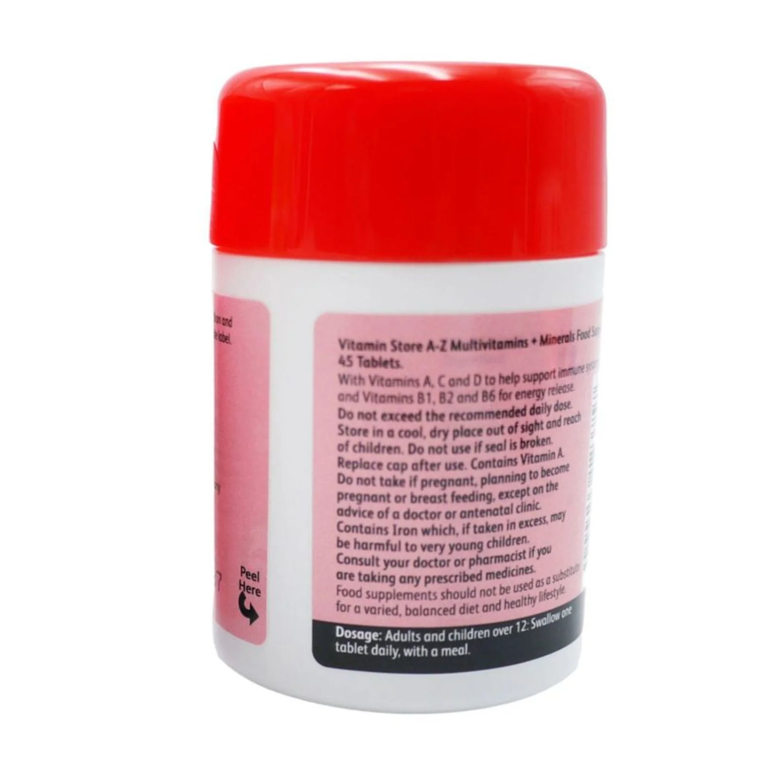 Vitamin Store A-Z Multivitamins & Minerals Food Supplement 45's - Image 2