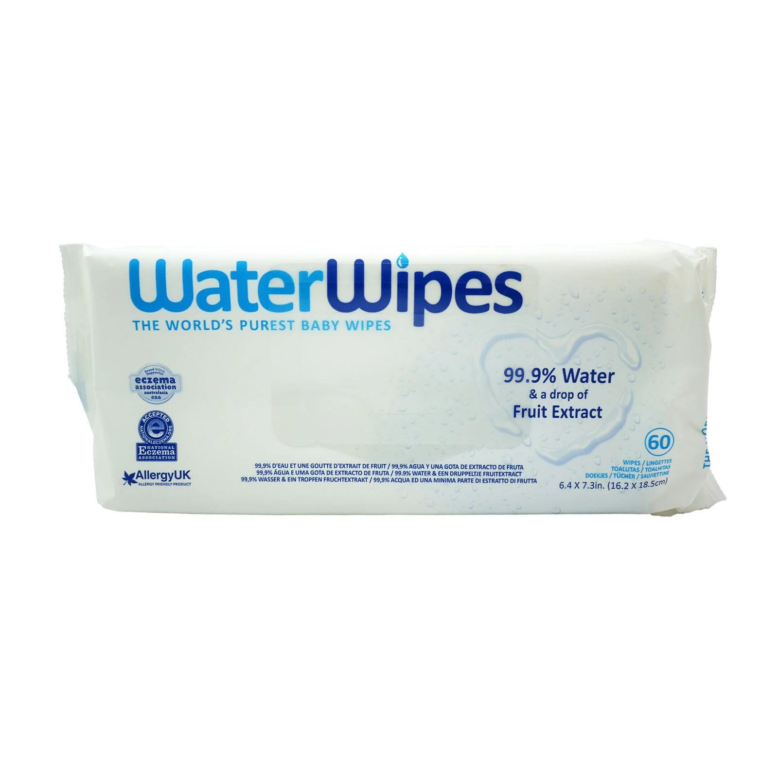 Water Wipes Baby Wipes Sensitive Skin 60 's (Box of 12)