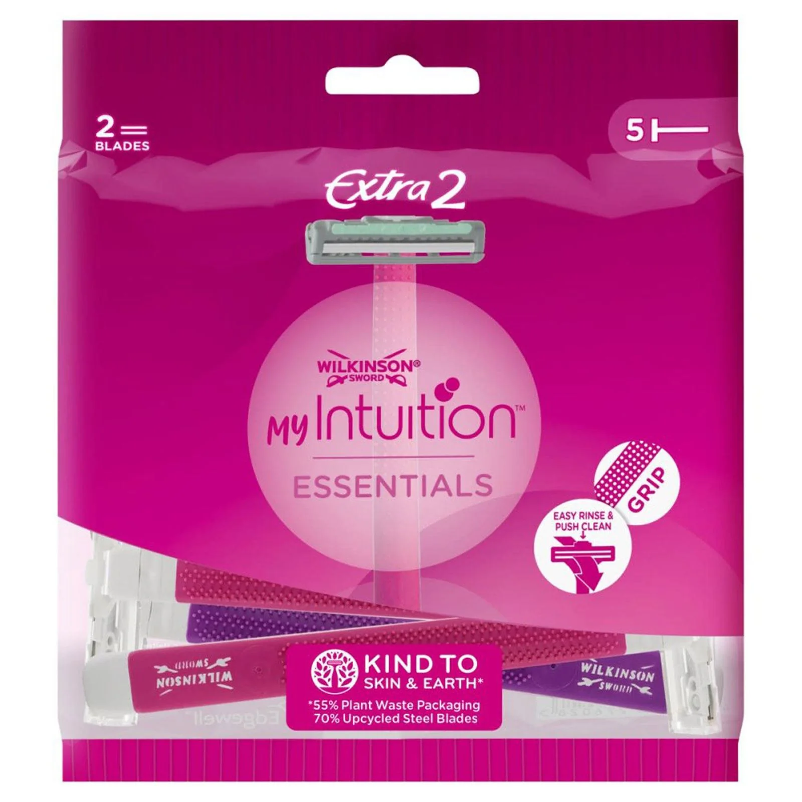 Wilkinson Sword My Intuition Essentials Disposable Razors, 2 Blades (5s)