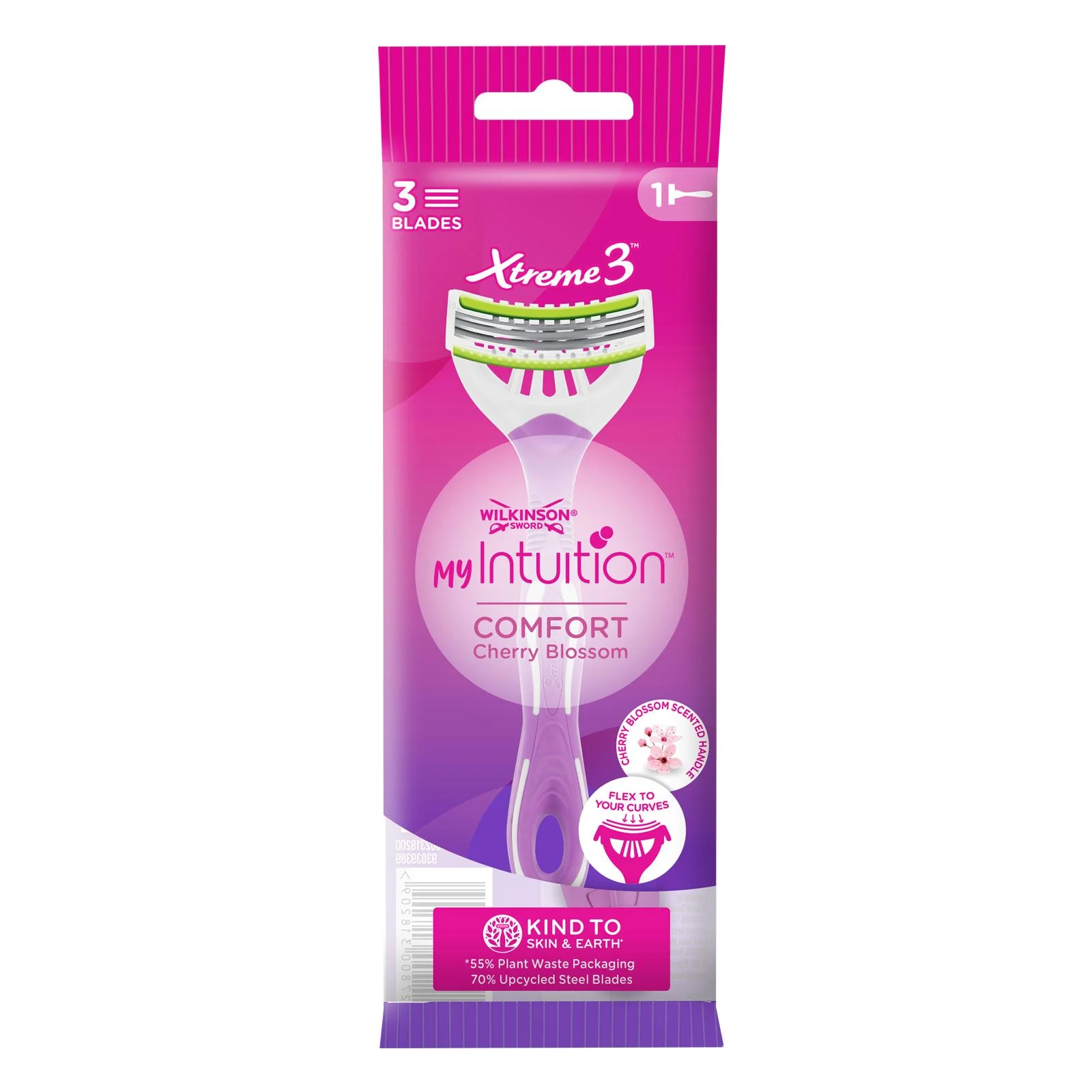 Wilkinson Sword My Intuition Xtreme 3 Comfort Cherry Blossom (1s)