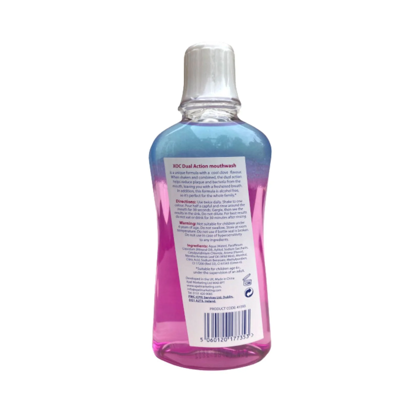 XOC Dual Action Clove Mouthwash 500ml - Image 2