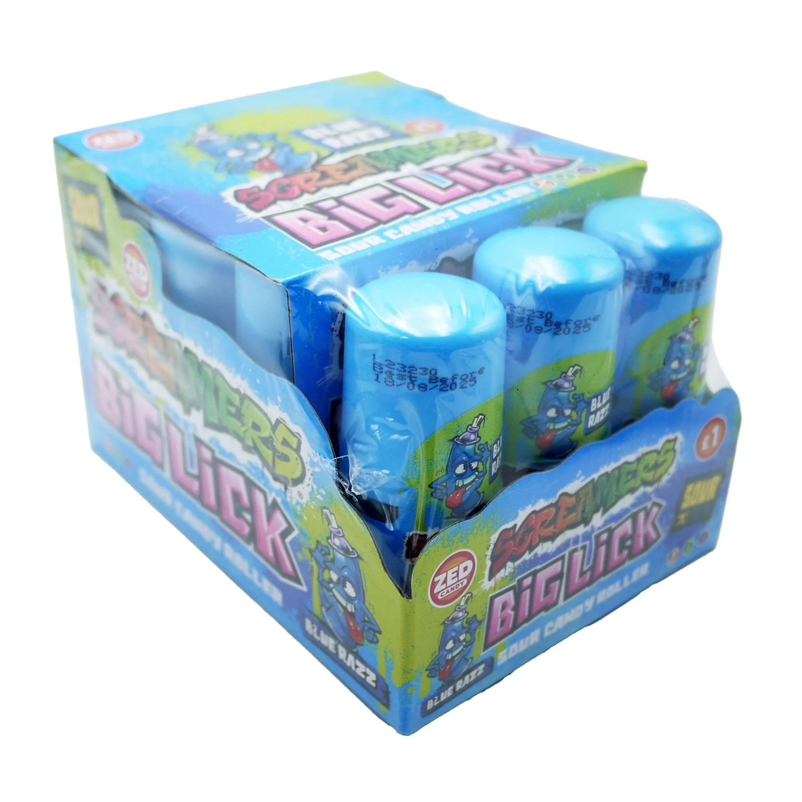 Zed Candy Screamers Blue Razz Big Lick 60ml (Box of 12)